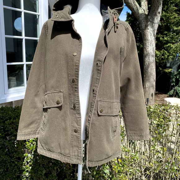 Pendleton Women's Dry Goods Barn Coat Jacket  Size S/P Olive Green - Picture 2 of 11